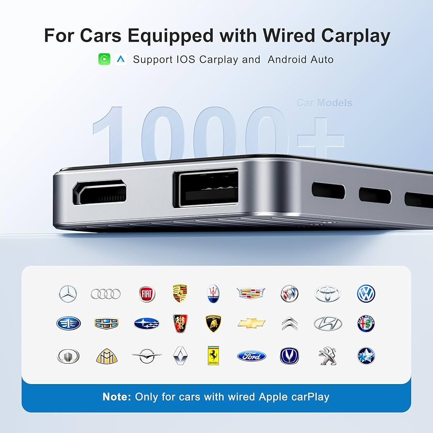 カーオーディオ CarPlay AI Box DAI8001A Android 12.0 Amazon.com: AI Box Wireless CarPlay & Auto Adapter - Plug